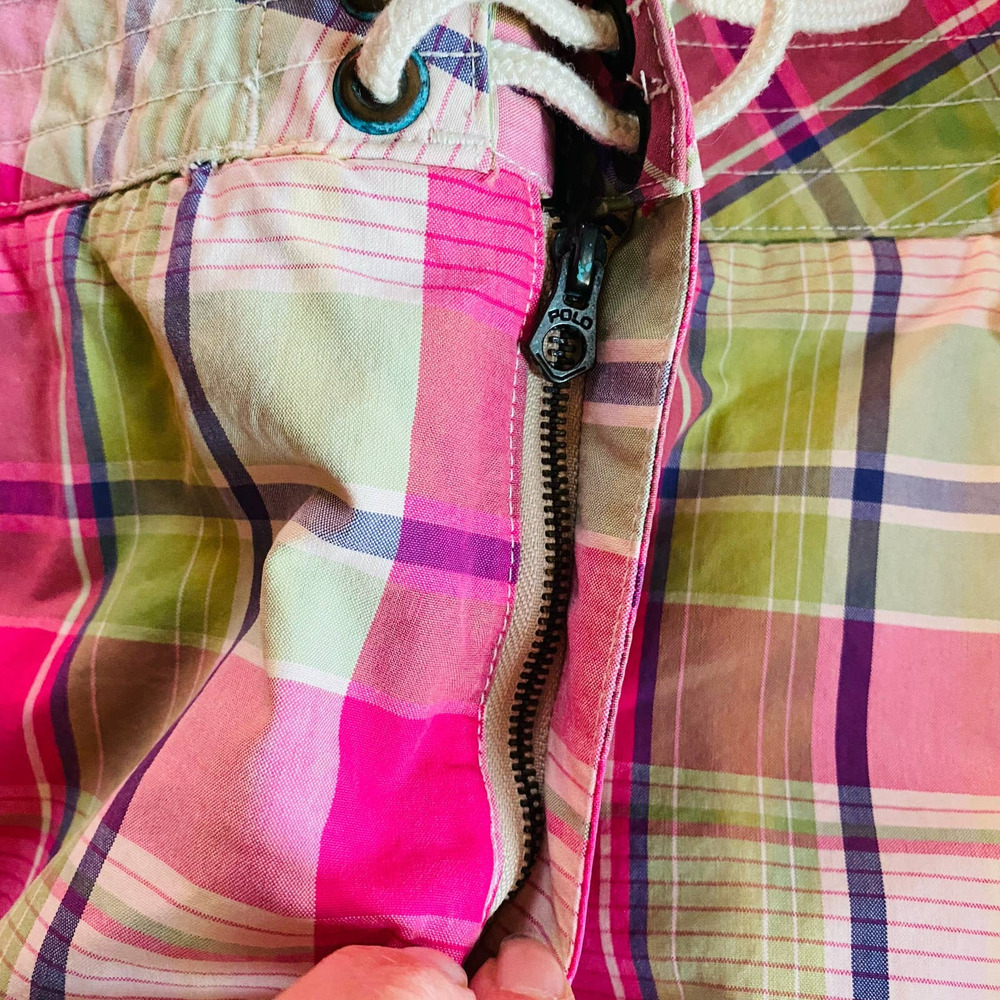 Polo Ralph Lauren Mens Plaid Pink Beach Swim Board Shorts Bathing Suit Trunks - Picture 8 of 8
